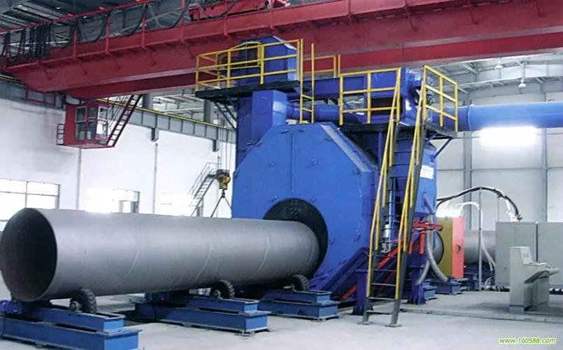 雅安自动环保钢管内壁喷砂机