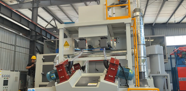 雅安板材除锈强化，通过式抛丸机应用案例