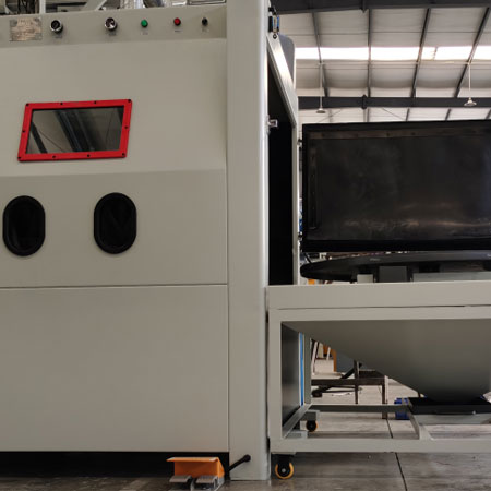 雅安无尘喷砂机半自动模具喷砂机